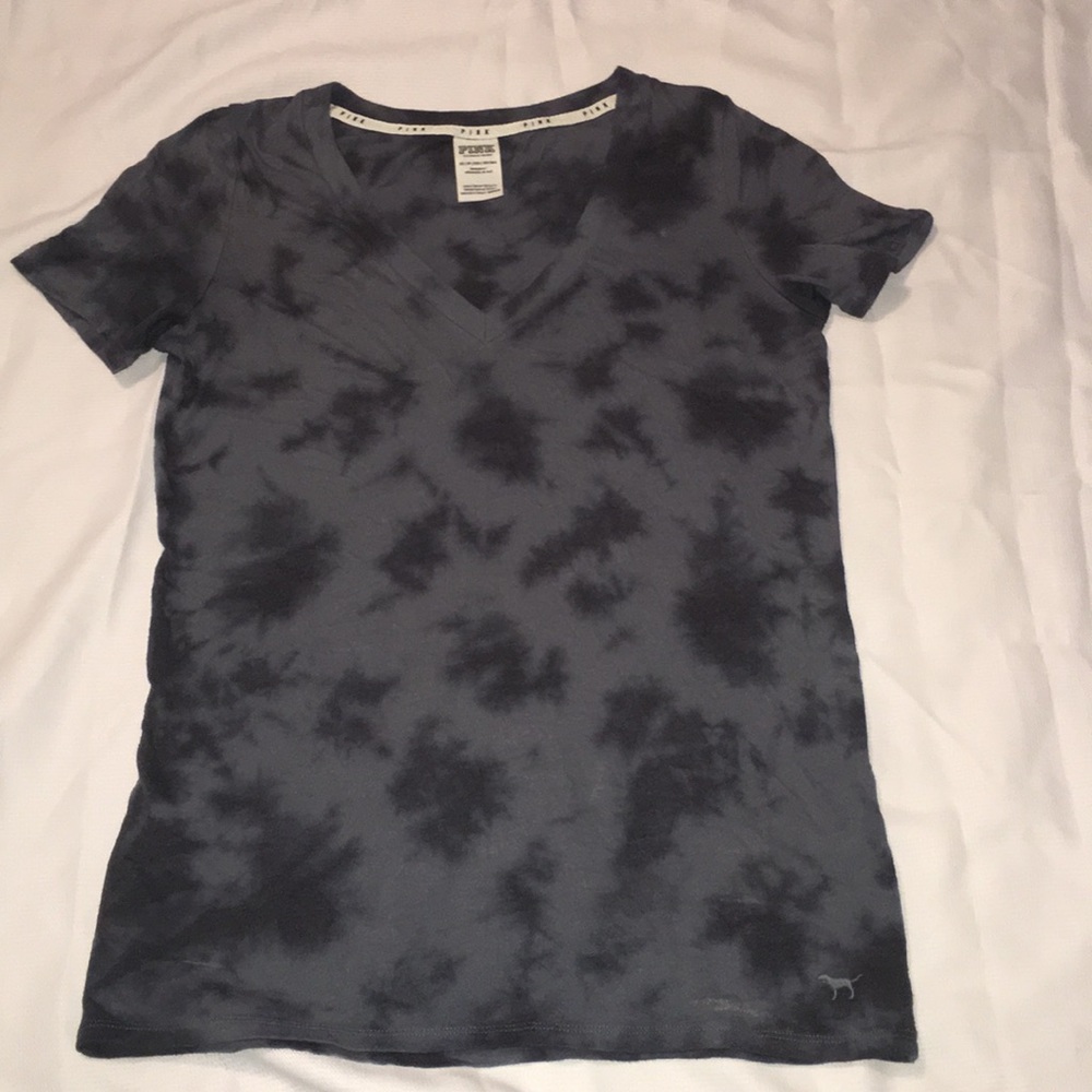 PINK tie dye v neck